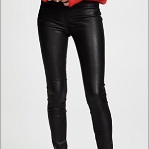 Helmut Lang Black Lamb Leather Leggings- Size 6
